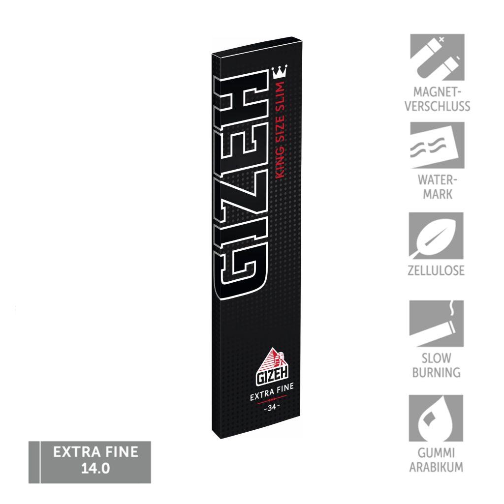 GIZEH BLACK® King Size Slim