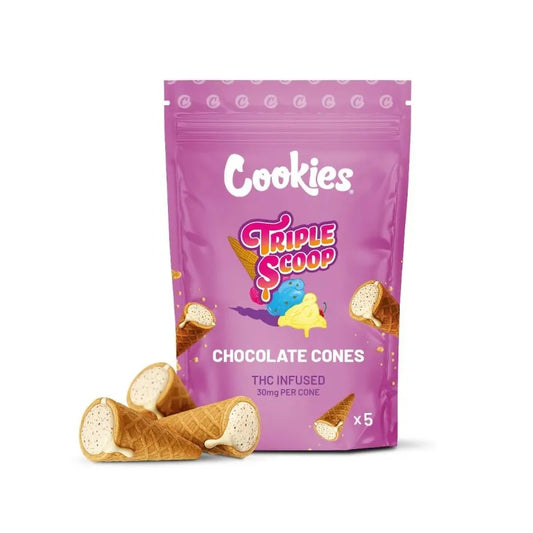 Cookies Chocolate Cones Triple Scoop THC Infused 30MG (x5)