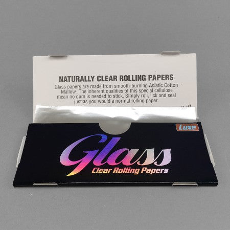 glass clear rolling papers